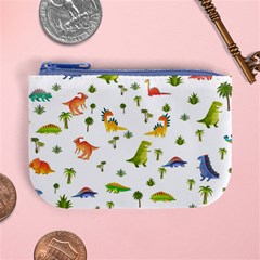 Baby Dino Seamless Pattern Mini Coin Purse from ArtsNow.com Front