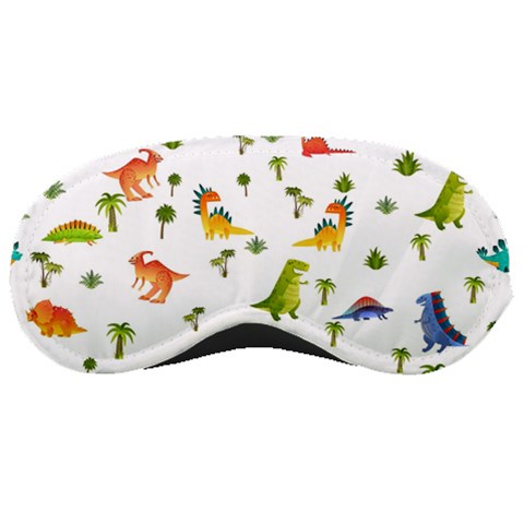 Baby Dino Seamless Pattern Sleep Mask from ArtsNow.com Front