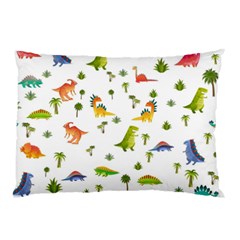 Baby Dino Seamless Pattern Pillow Case (Two Sides) from ArtsNow.com Back