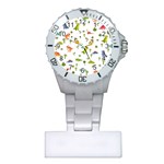 Baby Dino Seamless Pattern Plastic Nurses Watch