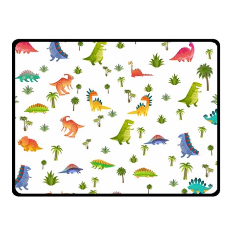 Baby Dino Seamless Pattern Two Sides Fleece Blanket (Small) from ArtsNow.com 45 x34  Blanket Front