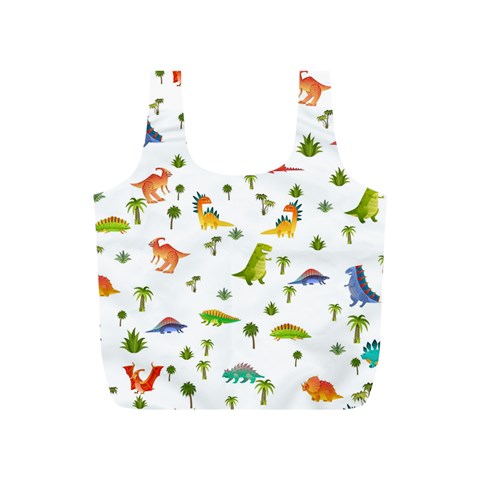 Baby Dino Seamless Pattern Full Print Recycle Bag (S) from ArtsNow.com Front