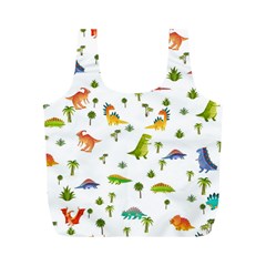 Baby Dino Seamless Pattern Full Print Recycle Bag (M) from ArtsNow.com Back