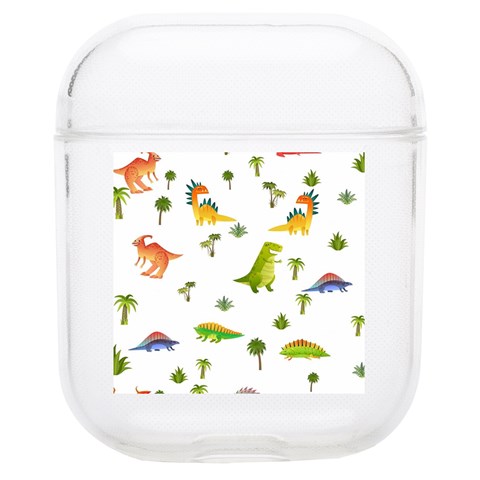 Baby Dino Seamless Pattern AirPods 1/2 Case from ArtsNow.com Front