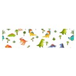 Baby Dino Seamless Pattern Oblong Satin Scarf (16  x 60 )