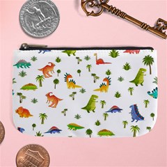 Baby Dino Seamless Pattern Large Coin Purse from ArtsNow.com Front