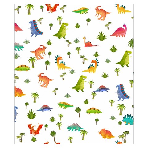 Baby Dino Seamless Pattern Drawstring Pouch (XS) from ArtsNow.com Front
