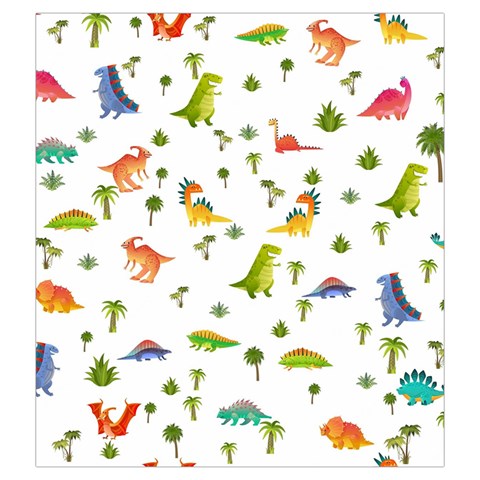 Baby Dino Seamless Pattern Drawstring Pouch (2XL) from ArtsNow.com Front