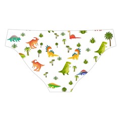 Baby Dino Seamless Pattern Cross Back Hipster Bikini Set from ArtsNow.com Back Under