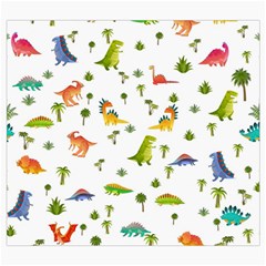 Baby Dino Seamless Pattern Roll Up Canvas Pencil Holder (S) from ArtsNow.com Front