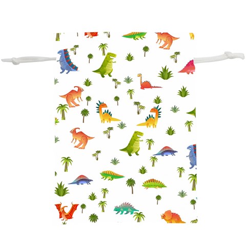Baby Dino Seamless Pattern Lightweight Drawstring Pouch (XL) from ArtsNow.com Front