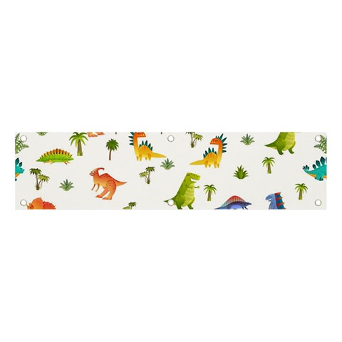 Baby Dino Seamless Pattern Banner and Sign 4  x 1  from ArtsNow.com Front