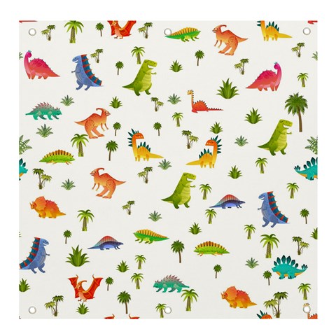 Baby Dino Seamless Pattern Banner and Sign 4  x 4  from ArtsNow.com Front