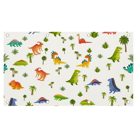 Baby Dino Seamless Pattern Banner and Sign 7  x 4  from ArtsNow.com Front