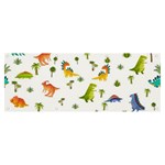 Baby Dino Seamless Pattern Banner and Sign 8  x 3 