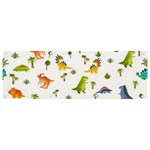 Baby Dino Seamless Pattern Banner and Sign 9  x 3 