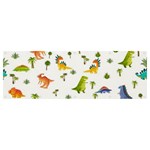 Baby Dino Seamless Pattern Banner and Sign 12  x 4 