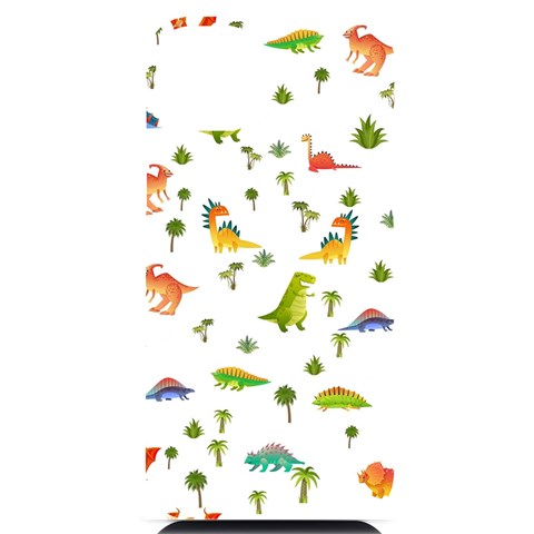 Baby Dino Seamless Pattern iPhone 14 Plus Black UV Print Case from ArtsNow.com Front