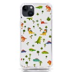 Baby Dino Seamless Pattern iPhone 14 Plus TPU UV Print Case