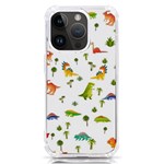 Baby Dino Seamless Pattern iPhone 14 Pro TPU UV Print Case
