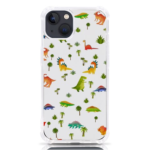 Baby Dino Seamless Pattern iPhone 13 TPU UV Print Case from ArtsNow.com Front
