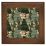 Christmas Vector Seamless Tree Pattern Framed Tile