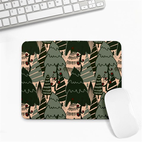 Christmas Vector Seamless Tree Pattern Small Mousepad from ArtsNow.com Front