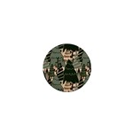 Christmas Vector Seamless Tree Pattern 1  Mini Buttons