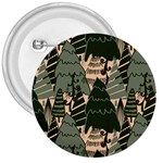 Christmas Vector Seamless Tree Pattern 3  Buttons