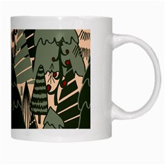 Christmas Vector Seamless Tree Pattern White Mug from ArtsNow.com Right