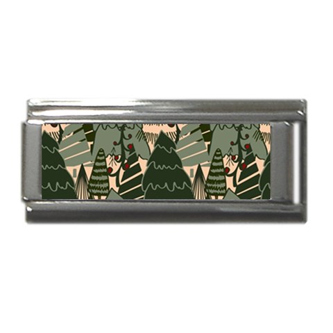 Christmas Vector Seamless Tree Pattern Superlink Italian Charm (9mm) from ArtsNow.com Front