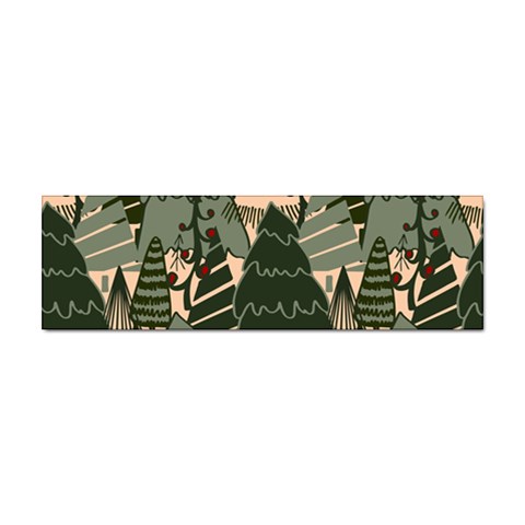 Christmas Vector Seamless Tree Pattern Sticker Bumper (10 pack) from ArtsNow.com Front