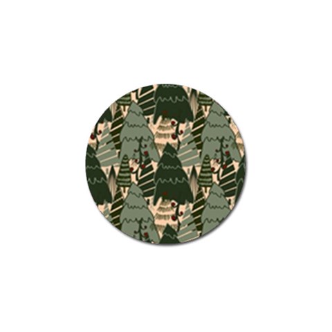 Christmas Vector Seamless Tree Pattern Golf Ball Marker (10 pack) from ArtsNow.com Front
