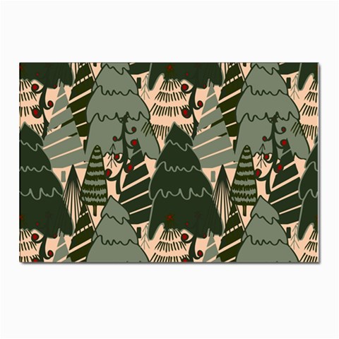 Christmas Vector Seamless Tree Pattern Postcards 5  x 7  (Pkg of 10) from ArtsNow.com Front