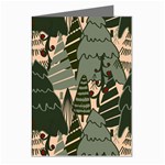 Christmas Vector Seamless Tree Pattern Greeting Cards (Pkg of 8)
