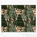Christmas Vector Seamless Tree Pattern Rectangular Jigsaw Puzzl