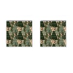 Christmas Vector Seamless Tree Pattern Cufflinks (Square)