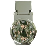 Christmas Vector Seamless Tree Pattern Money Clip Watches