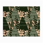 Christmas Vector Seamless Tree Pattern Small Glasses Cloth (2 Sides)