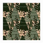 Christmas Vector Seamless Tree Pattern Medium Glasses Cloth (2 Sides)