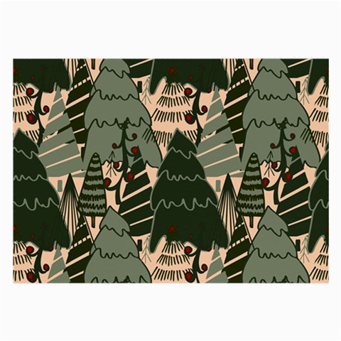 Christmas Vector Seamless Tree Pattern Large Glasses Cloth (2 Sides) from ArtsNow.com Front