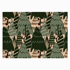 Christmas Vector Seamless Tree Pattern Large Glasses Cloth (2 Sides) from ArtsNow.com Front