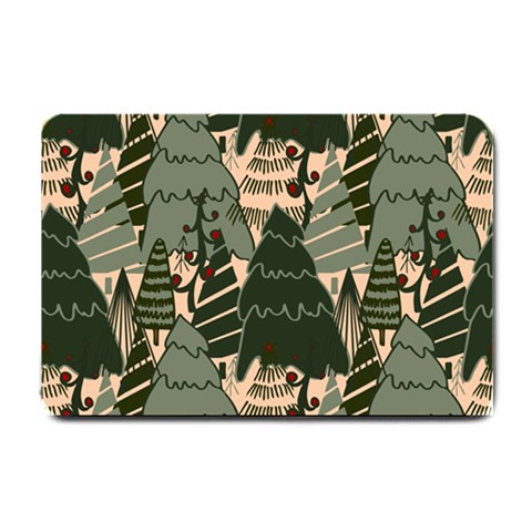Christmas Vector Seamless Tree Pattern Small Doormat from ArtsNow.com 24 x16  Door Mat