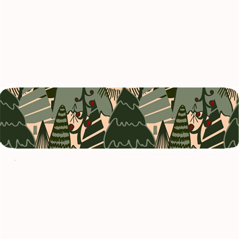 Christmas Vector Seamless Tree Pattern Large Bar Mat from ArtsNow.com 32 x8.5  Bar Mat