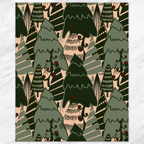 Christmas Vector Seamless Tree Pattern Canvas 11  x 14  from ArtsNow.com 10.95 x13.48  Canvas - 1