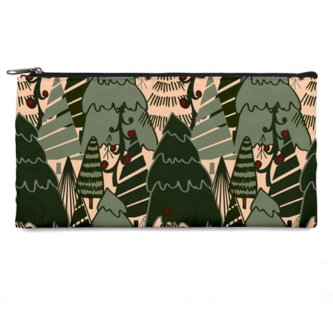 Christmas Vector Seamless Tree Pattern Pencil Case from ArtsNow.com Front