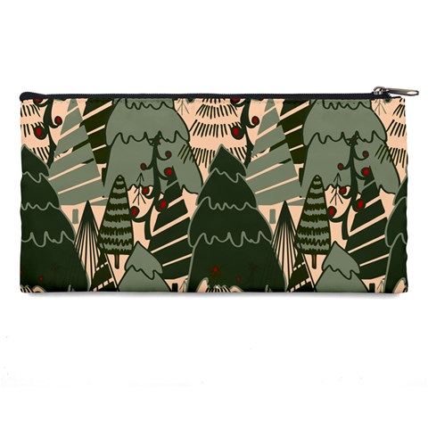 Christmas Vector Seamless Tree Pattern Pencil Case from ArtsNow.com Back