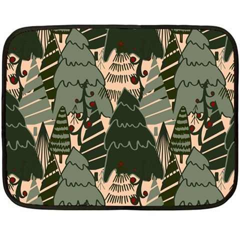 Christmas Vector Seamless Tree Pattern Two Sides Fleece Blanket (Mini) from ArtsNow.com 35 x27  Blanket Front