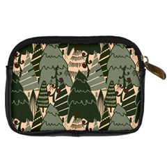 Christmas Vector Seamless Tree Pattern Digital Camera Leather Case from ArtsNow.com Back