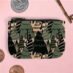 Christmas Vector Seamless Tree Pattern Mini Coin Purse